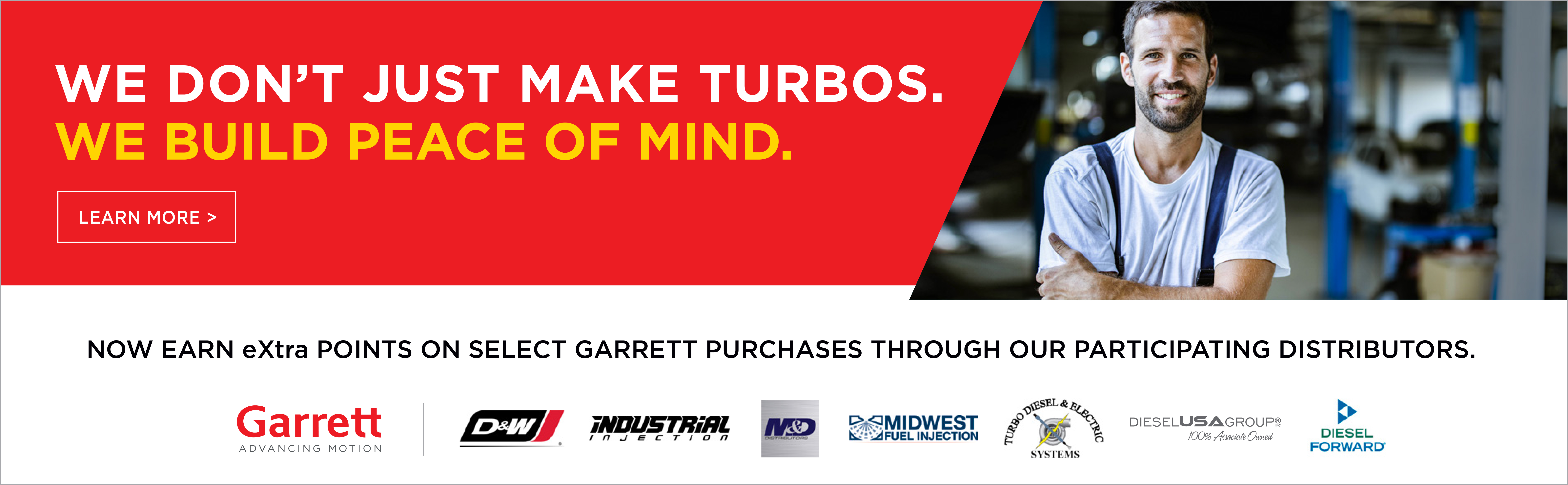 Earn eXtra Points when you purchase Garrett Turbochargers