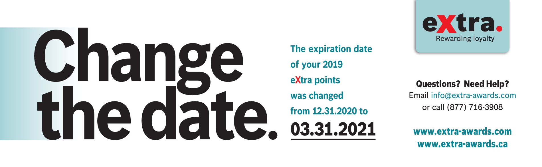 Change in Points Expiration Date