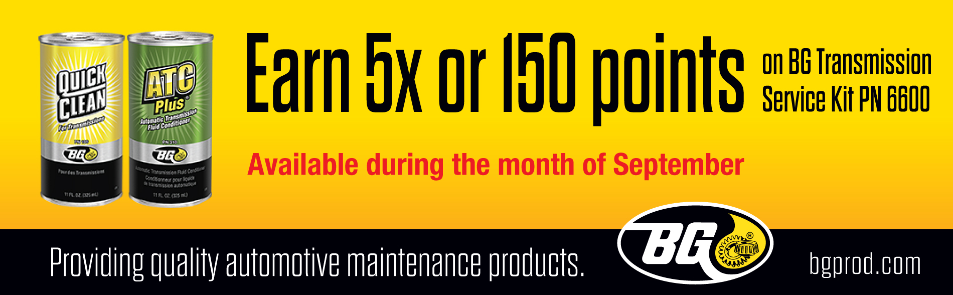 Earn 5X or 150 Points on BG Transmission Service Kit PN 6600
