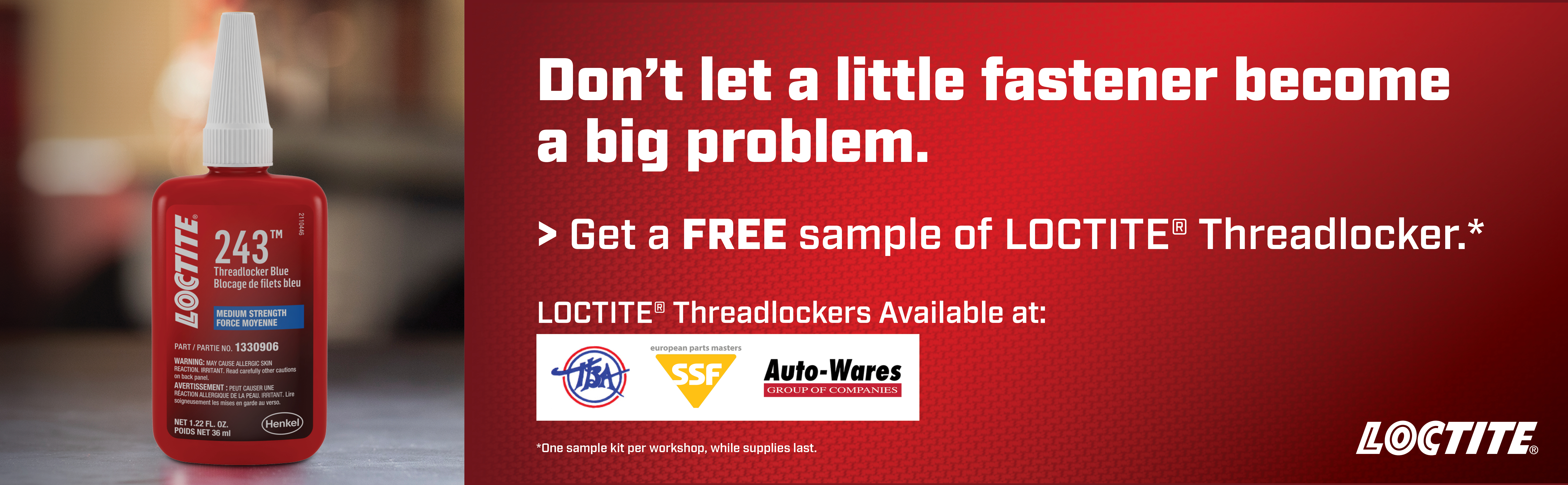 FREE Loctite Threadlocker Sample!